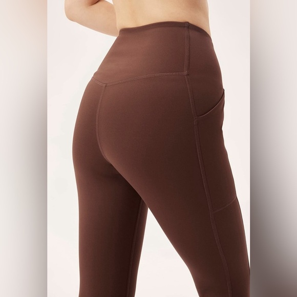 girlfriend collective Pants - Girlfriend Collective High Rise Brown Compressive Leggings L